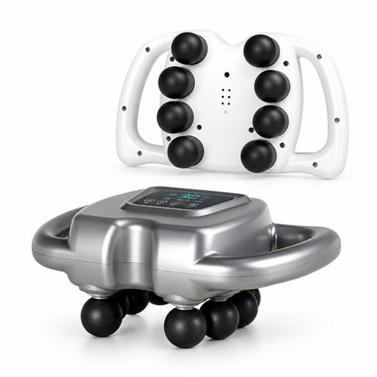 Two massage devices on a white background