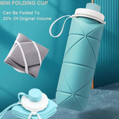 Fold & Go™ Collapsible Silicone Water Bottle – 600mL