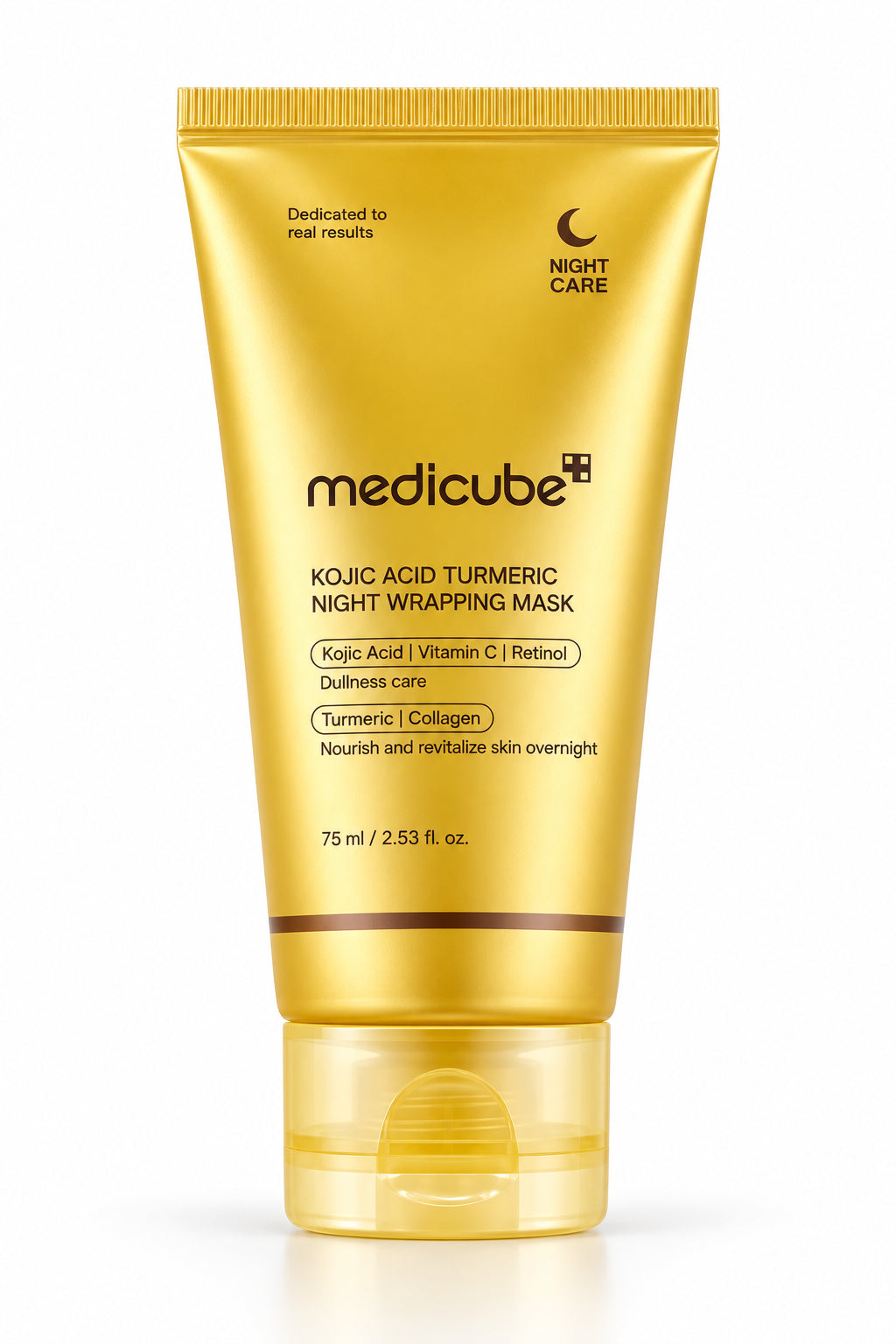 Medicube Kojic Acid Turmeric Night Wrapping Mask tube on a white background